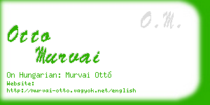 otto murvai business card